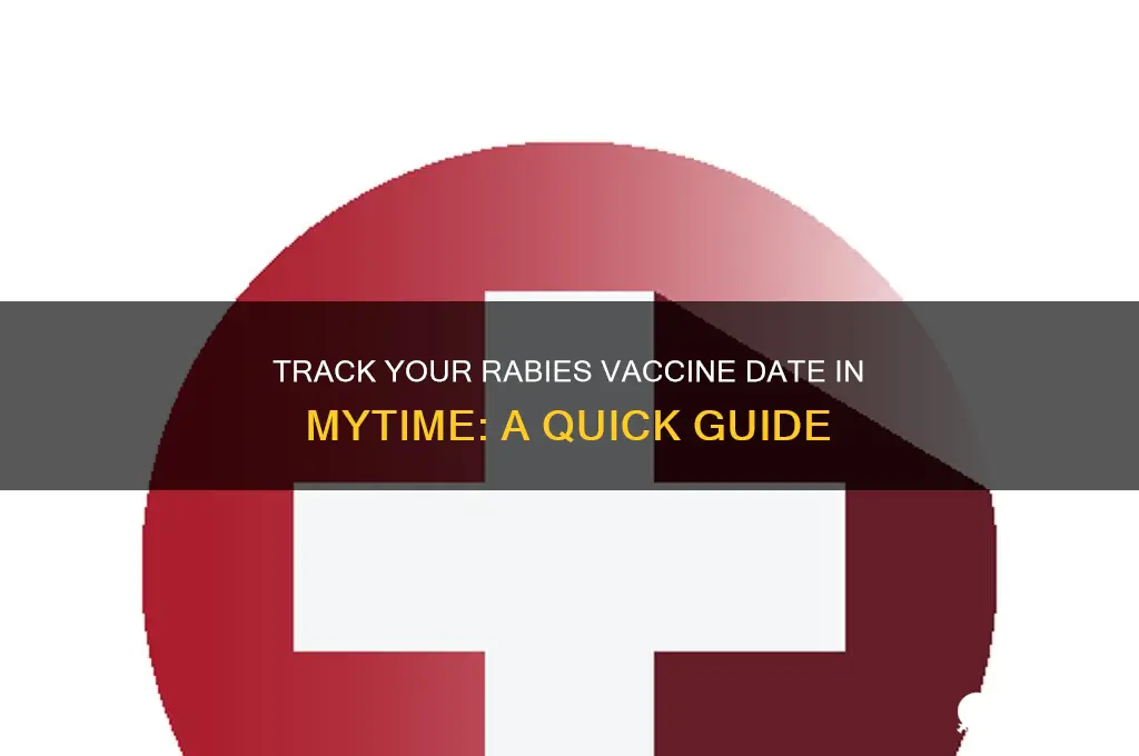 where to fill in rabies vaccine date in my time