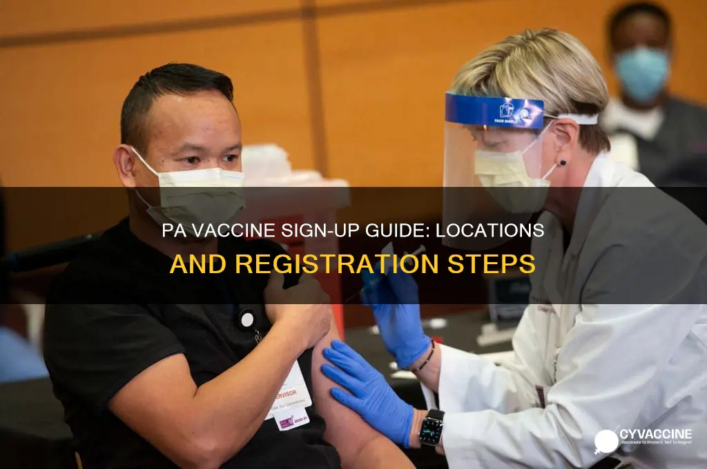 where to sign up for the vaccine in pa