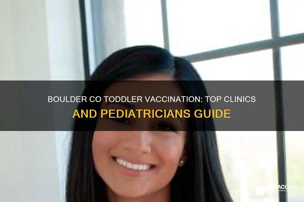 where to vaccinate my toddler in boulder co