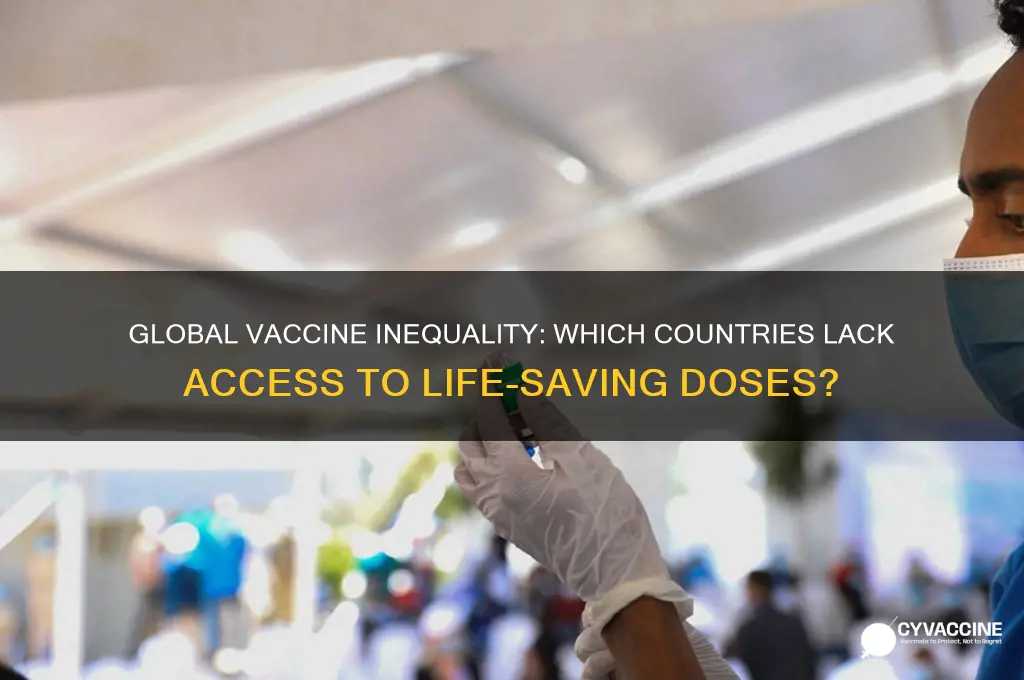 which countries do not have access to vaccines