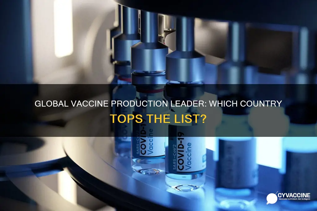 which country is the largest producer of vaccine