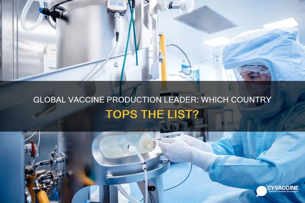 which country produces most vaccines in the world