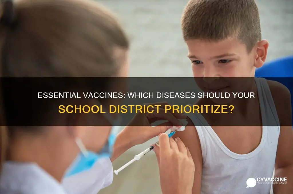 which disease must your school district offer a vaccine