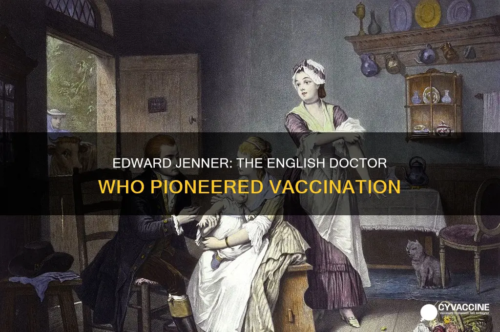 which english doctor developed the practice of vaccination