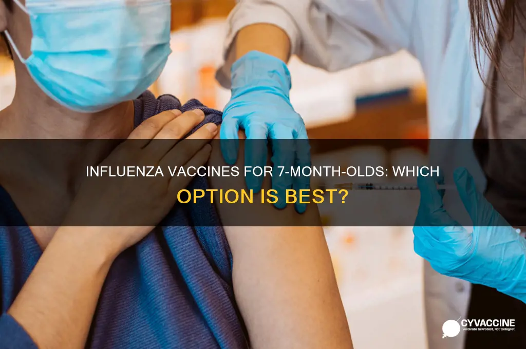 which fo the following infulenza vaccines 7 month
