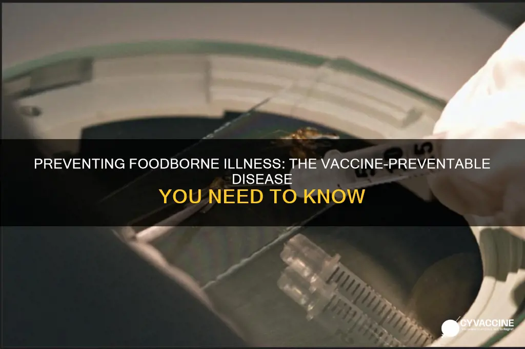 which foodborne illness has a preventative vaccine food