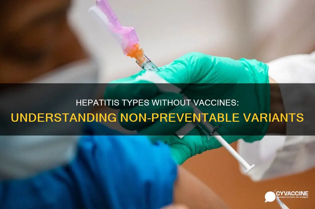 which form of hepatitis does not have a vaccine