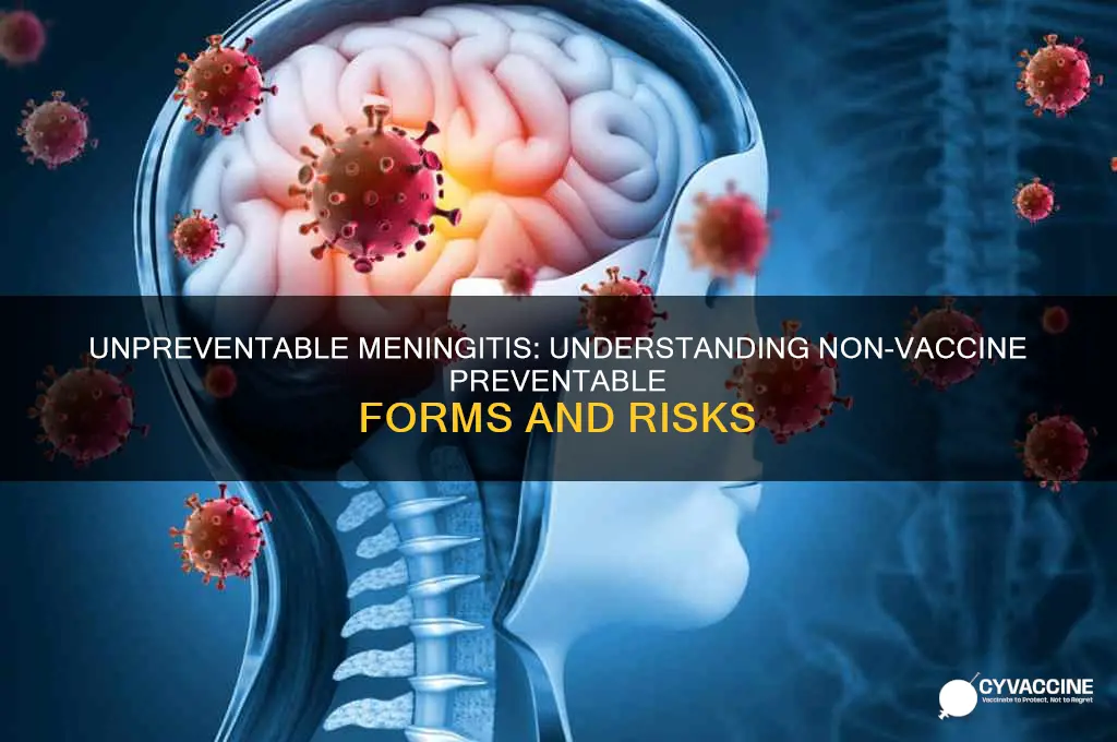 which form of meningitis cannot be prevented by vaccination