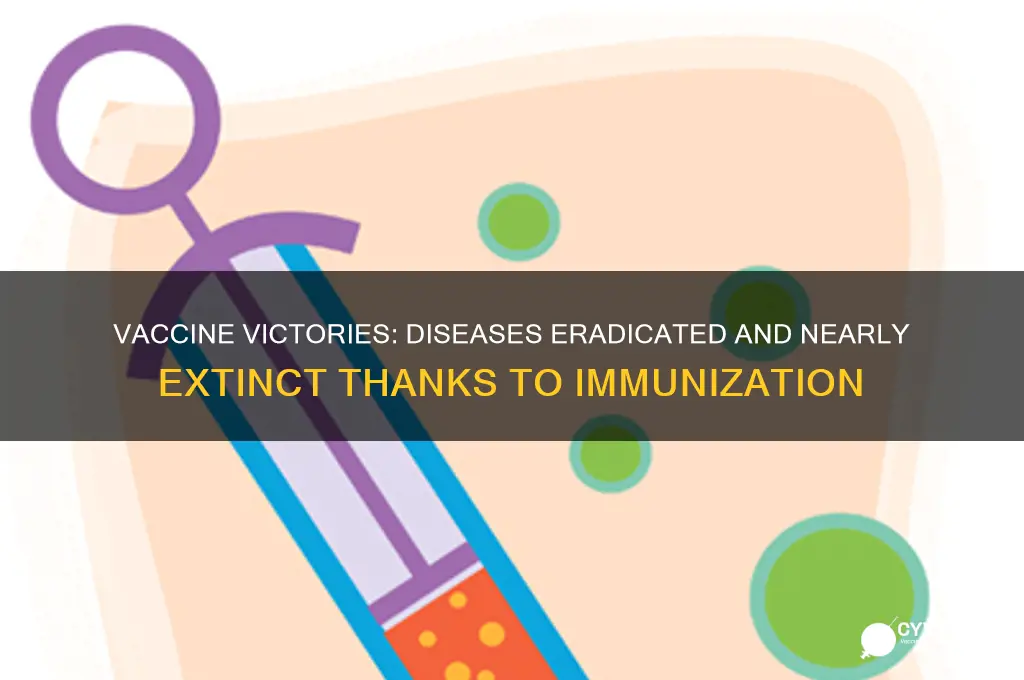 which illnesses have gone extinct because of vaccines