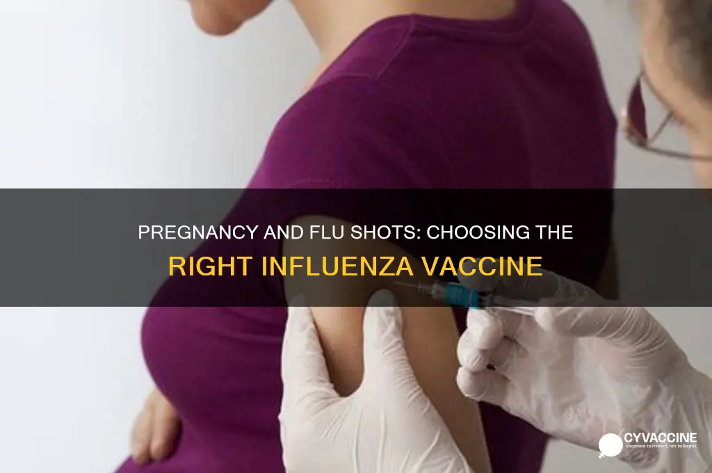 which influenza vaccine should a pregnant woman receive