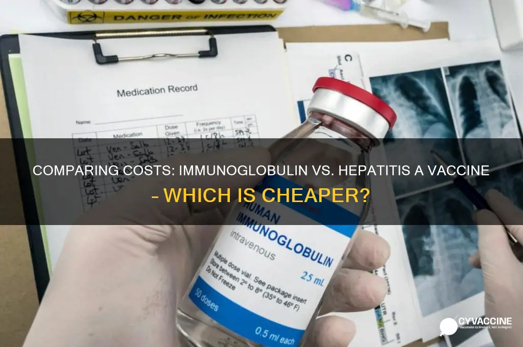 which is cheaper ig or hep a vaccine