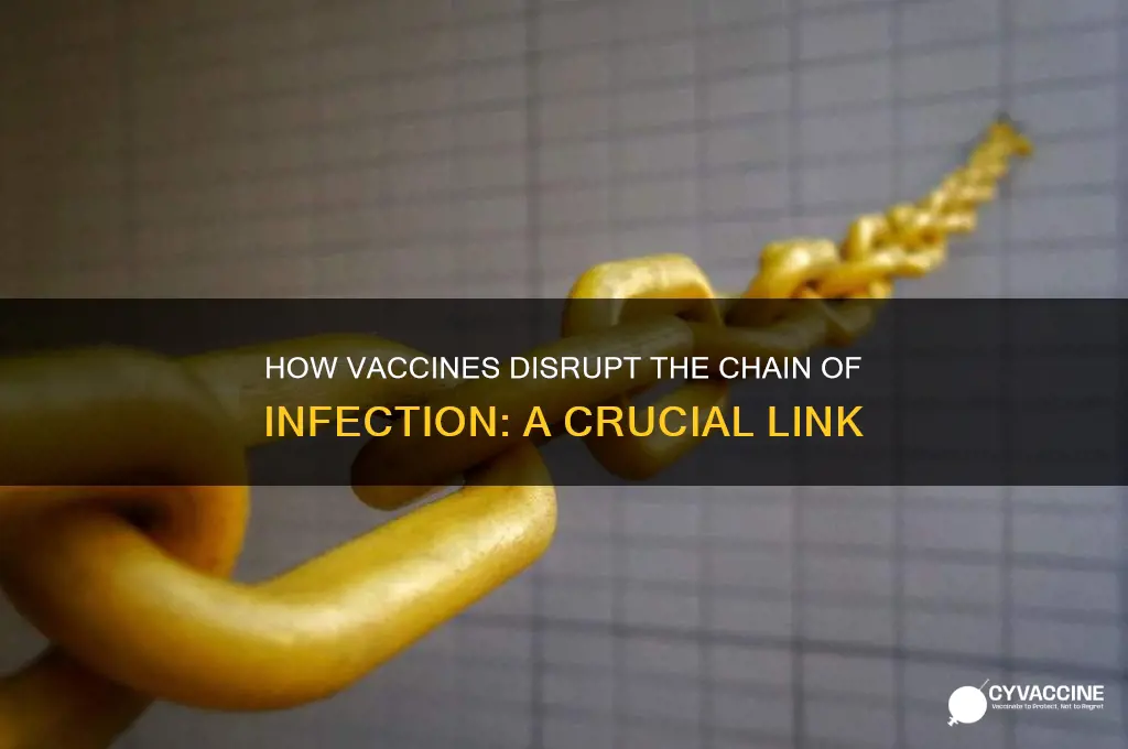 which link in the chain of infection does vaccination break