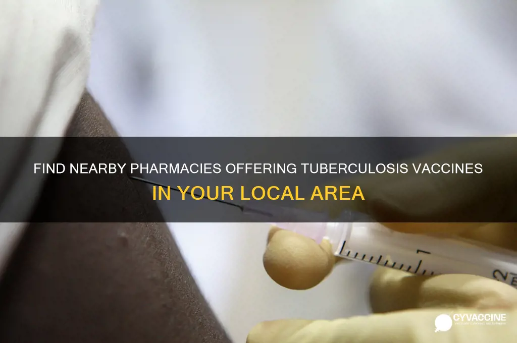 which local pharmacy offer tuberculosis vaccines in my area