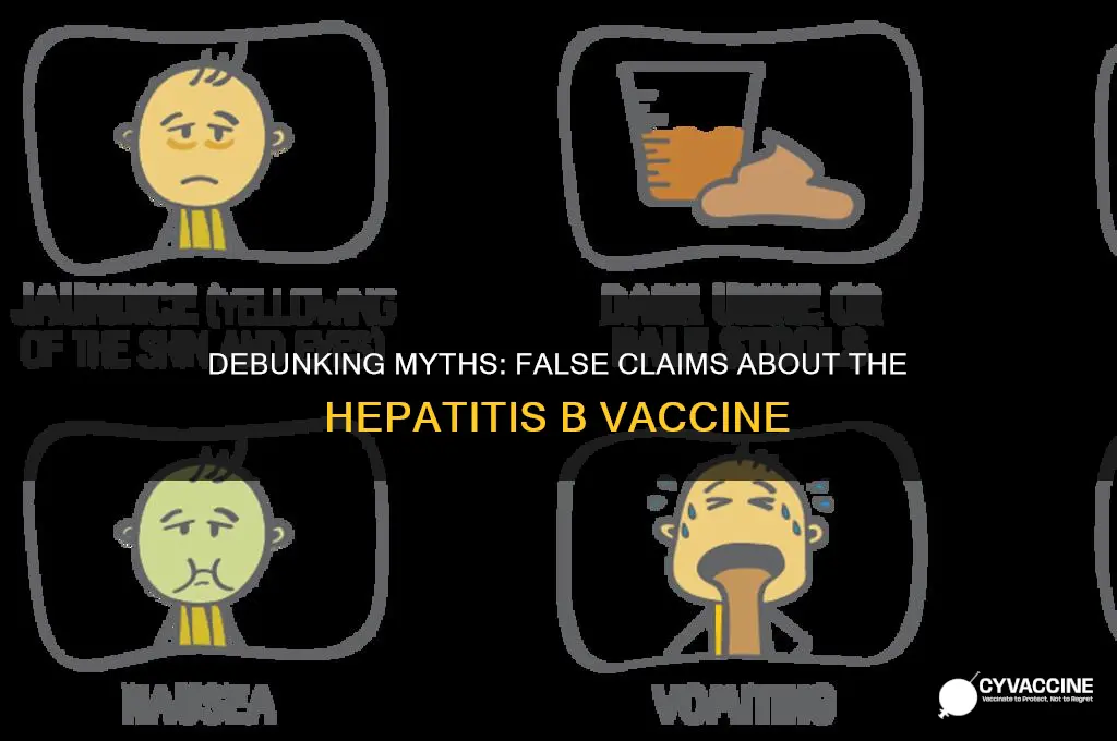 which of the following are false regarding hepatitis b vaccine