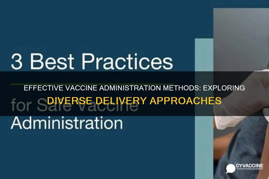 which of the following are ways to administer vaccines