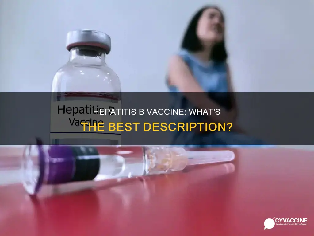 which of the following best describes the hepatitis b vaccine
