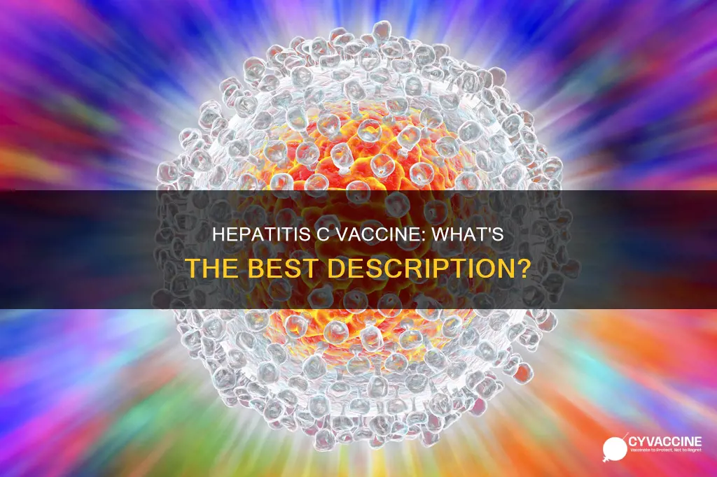 which of the following best describes the hepatitis c vaccine
