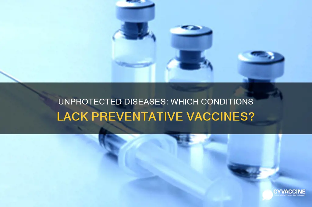 which of the following does not have a preventative vaccine