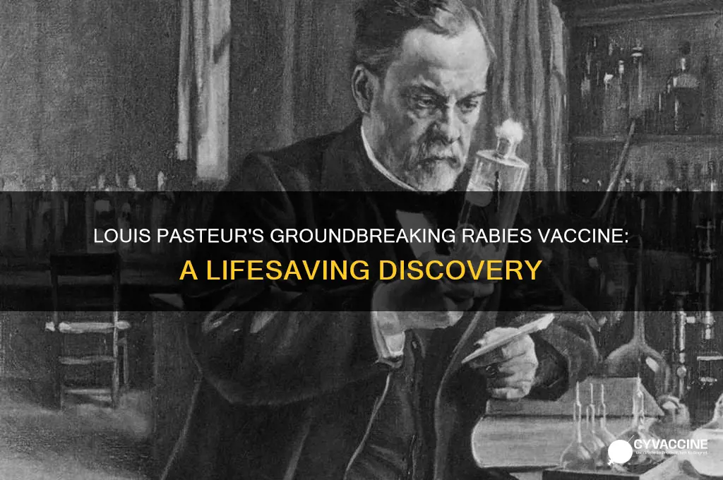 which of the following individuals developed a vaccine for rabies