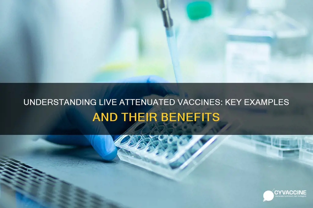 which of the following is a live attenuated vaccine