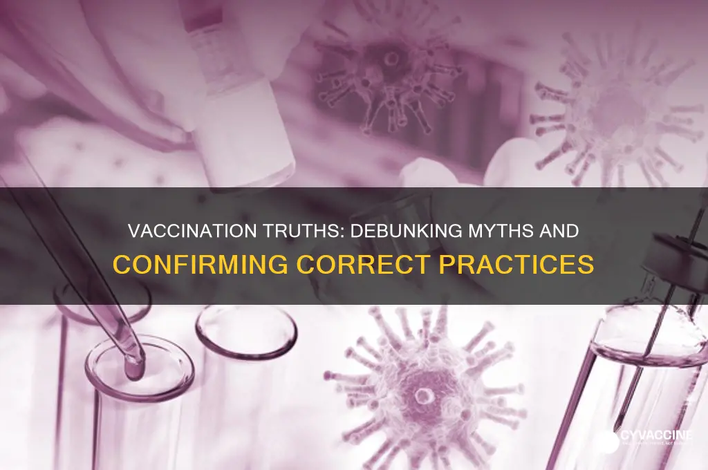 which of the following is correct with regards to vaccination