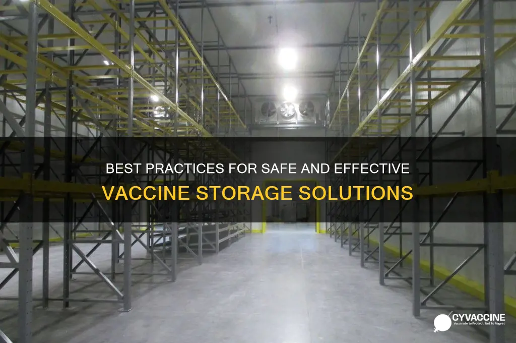 which of the following is recommended for storage of vaccines
