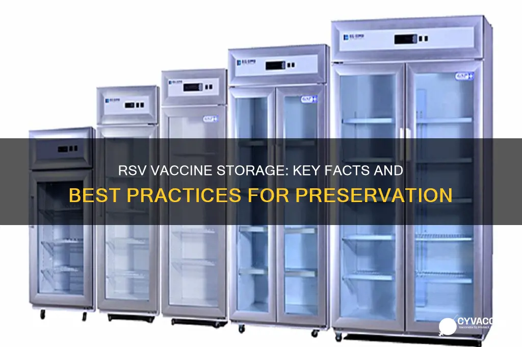 which of the following is true about rsv vaccine storage