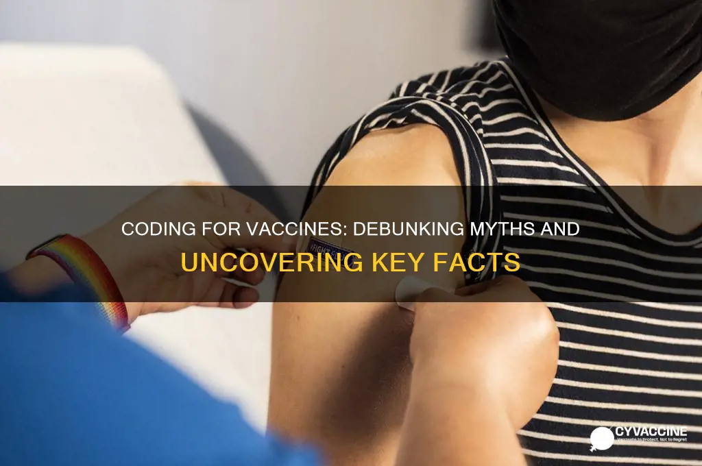 which of the following is true regarding coding for vaccines