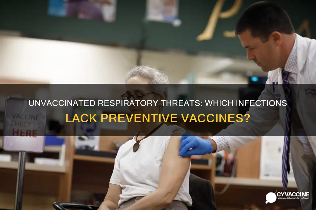 which of the following respiratory infections is not vaccine preventable