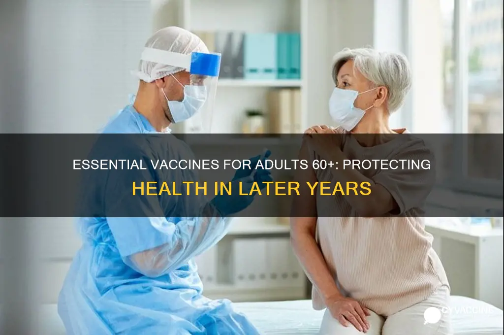which of the following vaccines is recommended for adults 60
