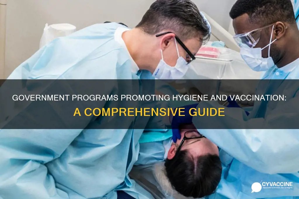 which of these government programs encourage hygiene practices vaccination