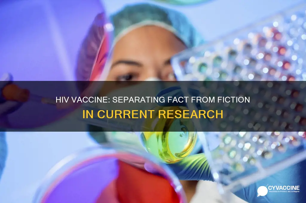 which one is true concerning an hiv vaccine