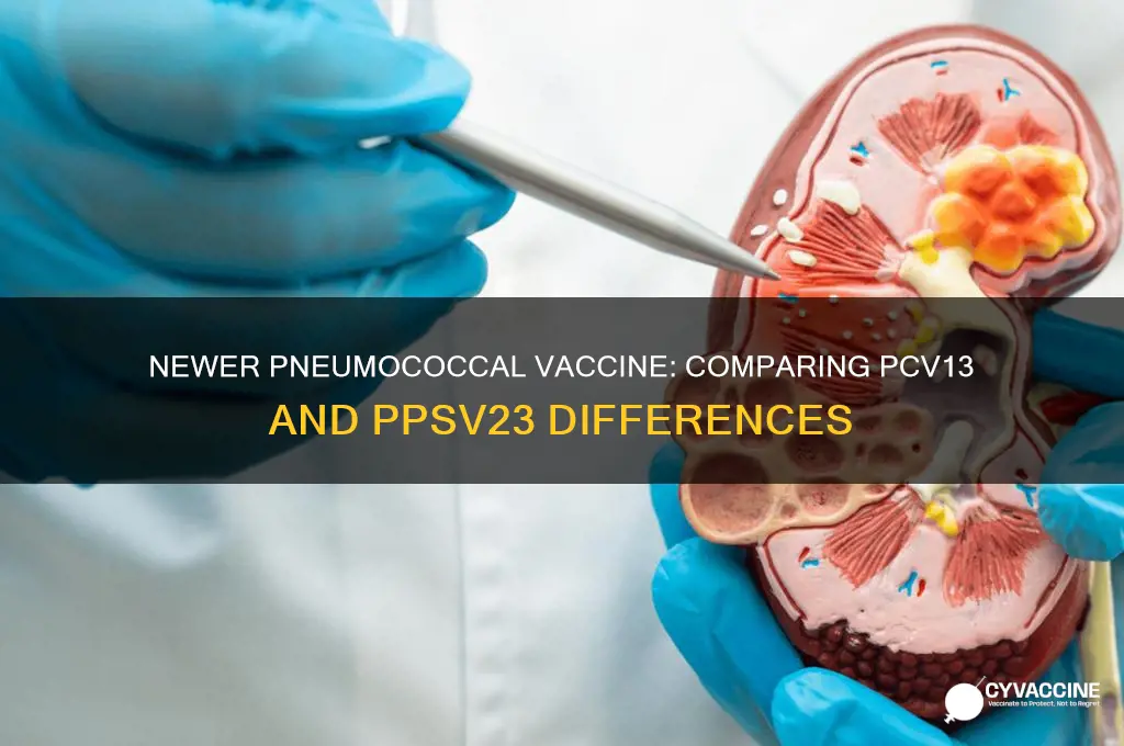 which pneumococcal vaccine is newer 23 or 13