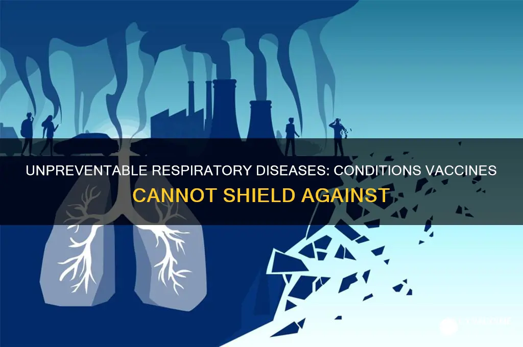 which respiratory diseases cannot be prevented by vaccination