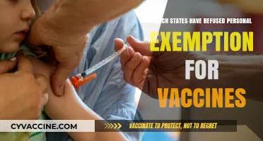 States Rejecting Personal Exemption for Vaccines: A Comprehensive List