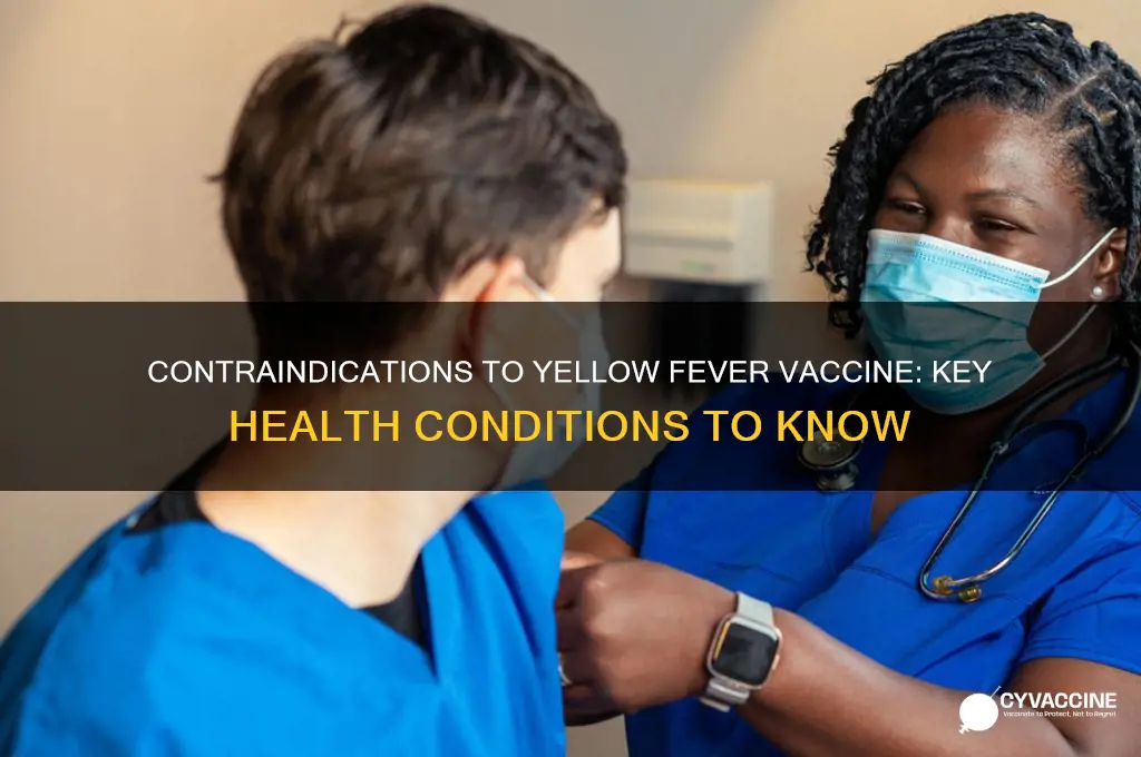 which three general conditions are contraindications to yellow fever vaccine