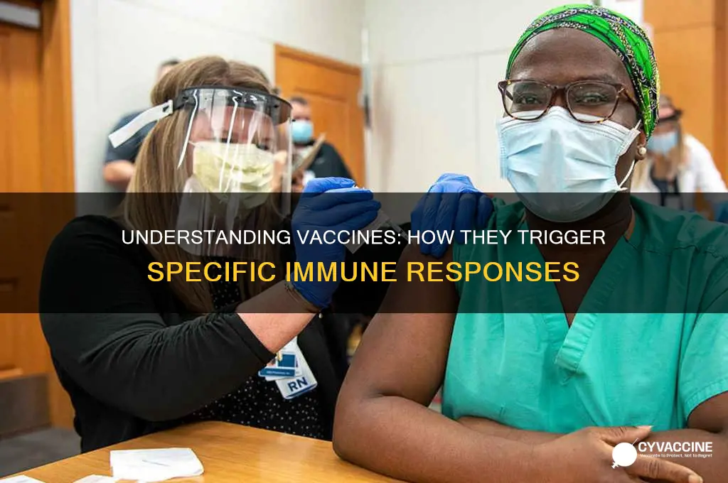 which type of immune response would a vaccine elicit