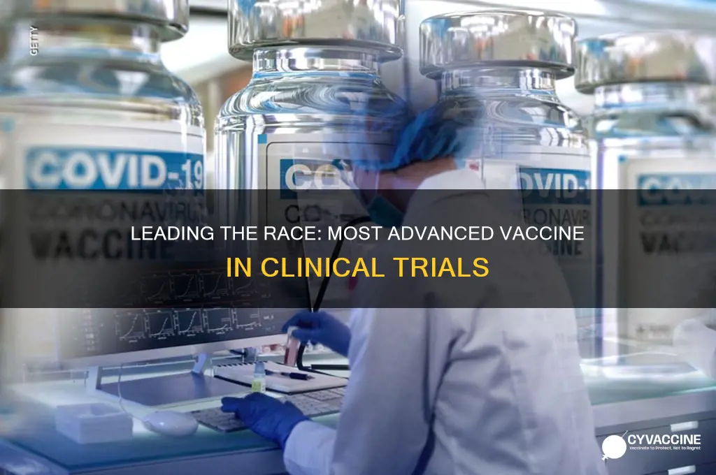 which type of vaccine is most advanced thorugh the trials