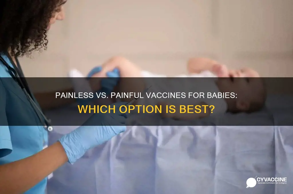 which vaccination is better for babies painless or painful
