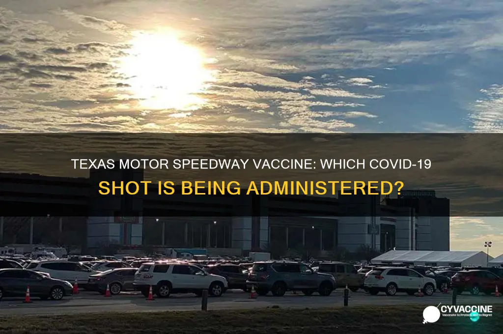 which vaccine are they giving at texas motor speedway