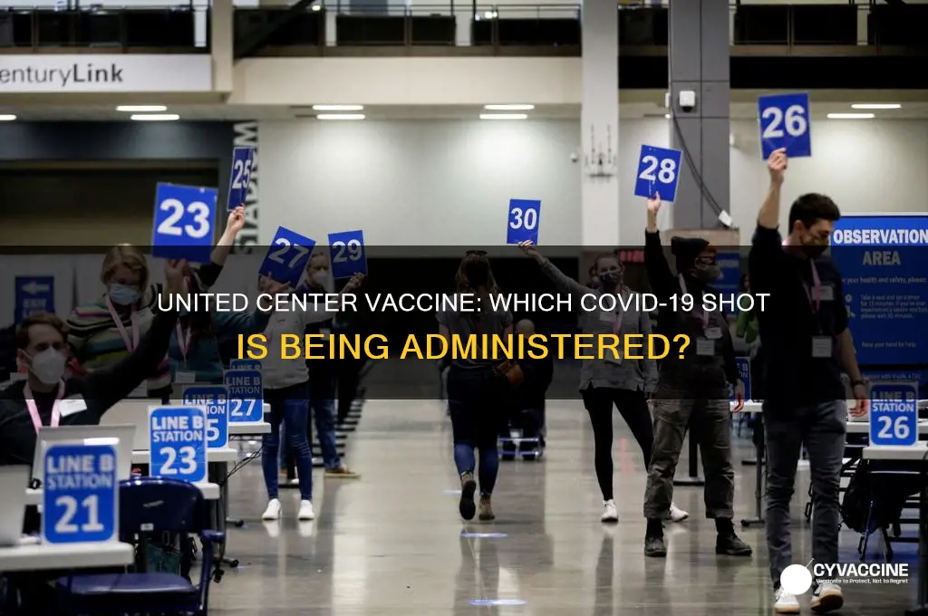 which vaccine are they giving at the united center