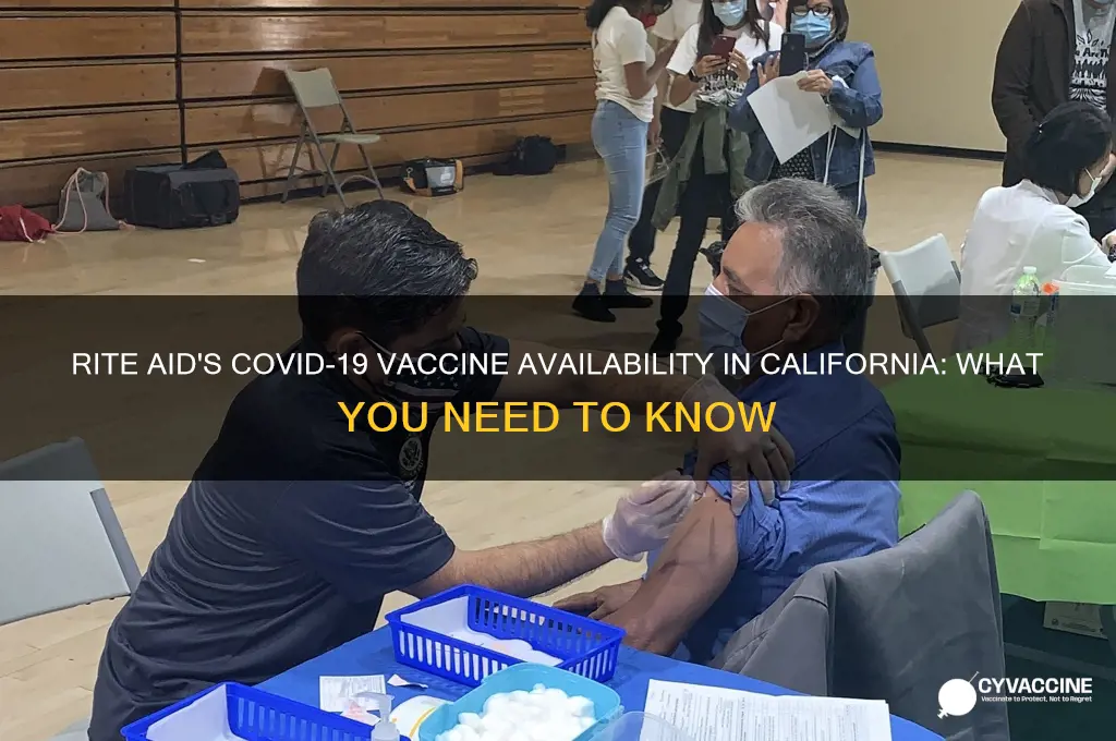which vaccine does rite aid have in california