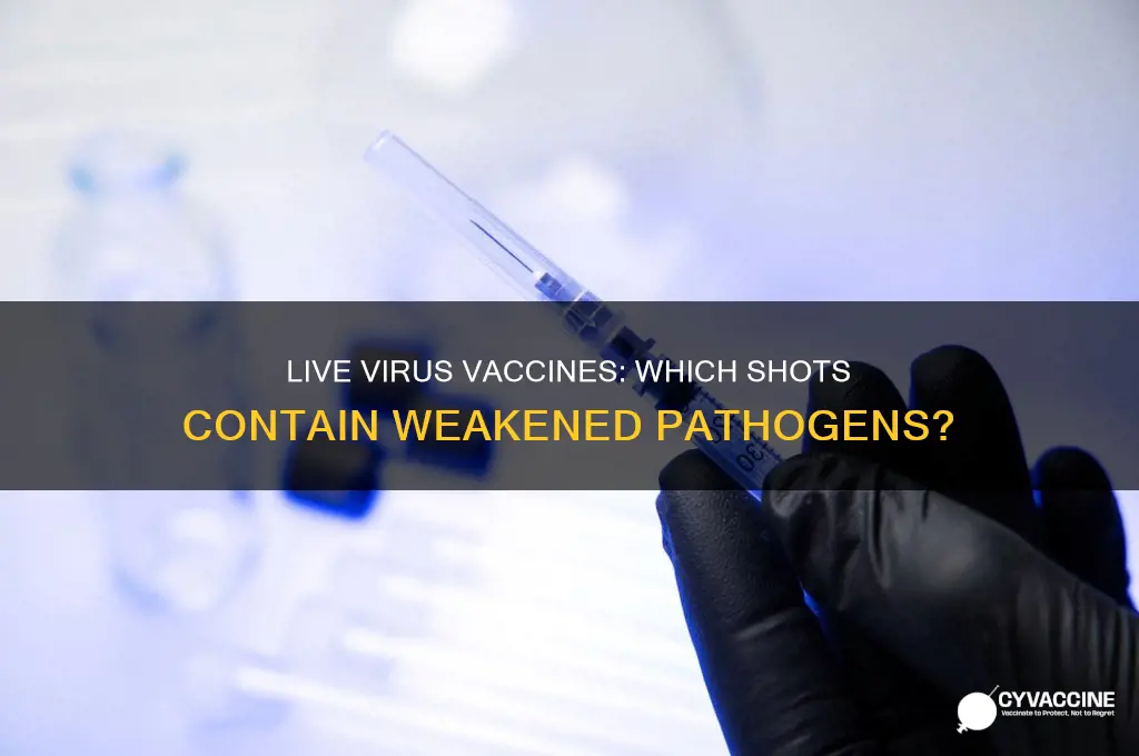 which vaccine has the live virus in it