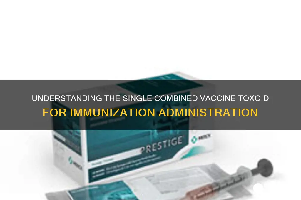 which vaccine is immuniz admin 1 single comb vac toxoid