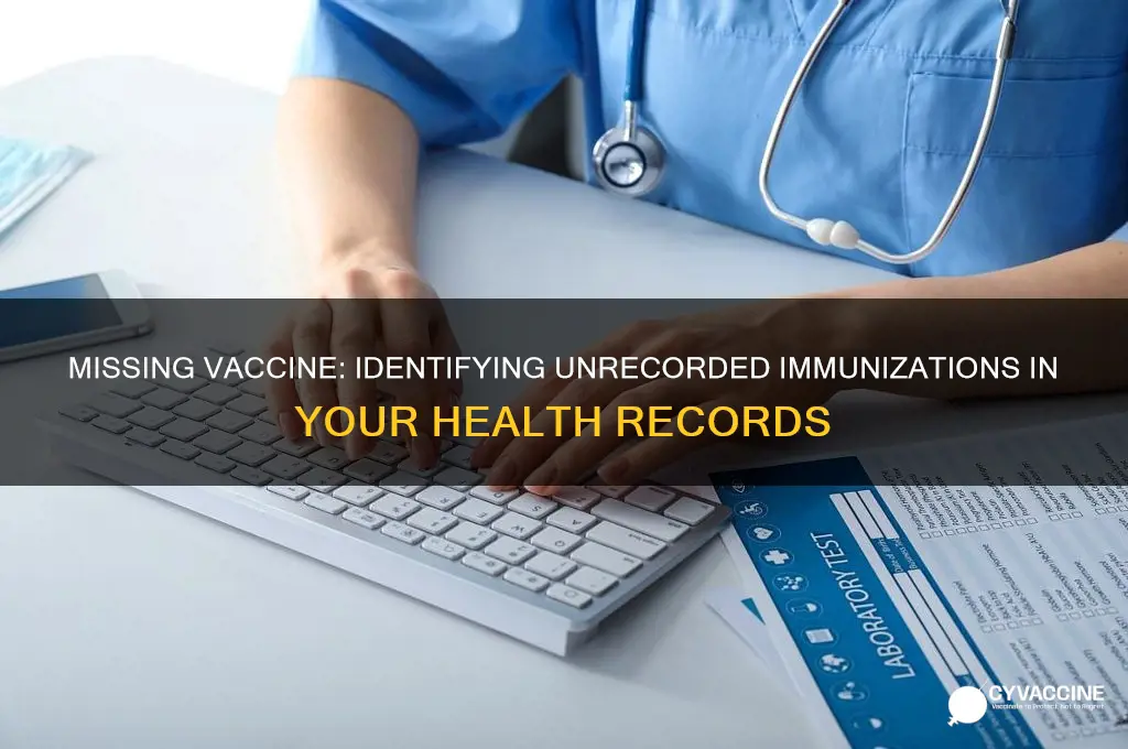 which vaccine is not documented under vaccination history