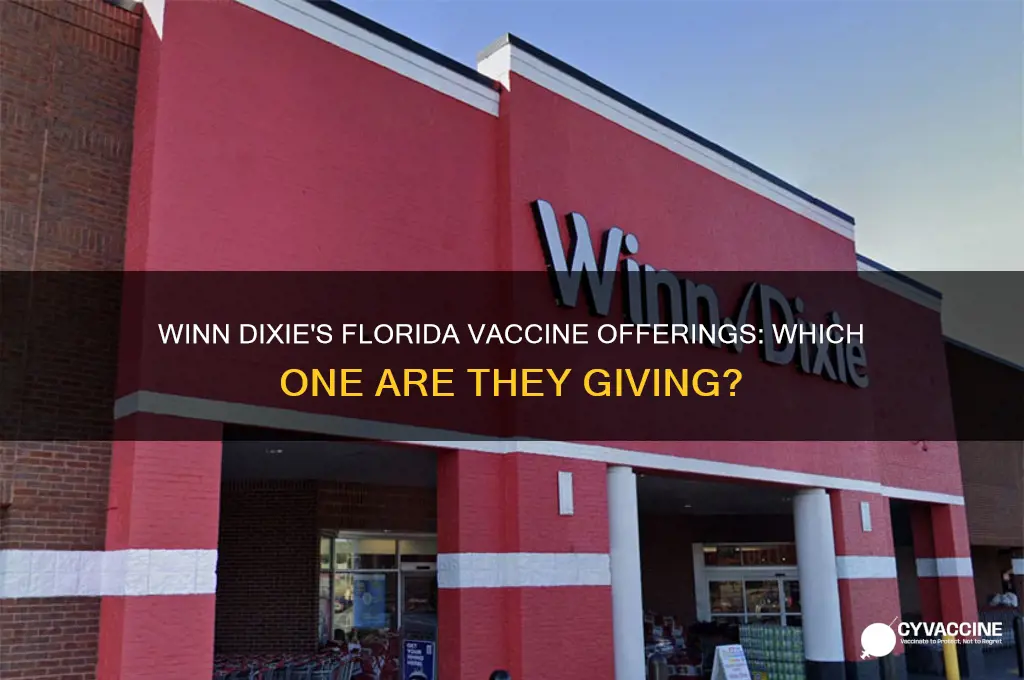 which vaccine is winn dixie giving in florida