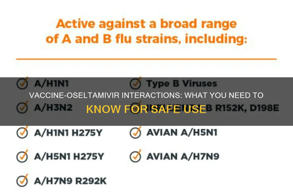 which vaccine may interact with oseltamivir