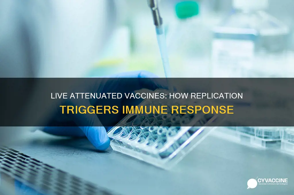 which vaccine must replicate to stimulate an immune response