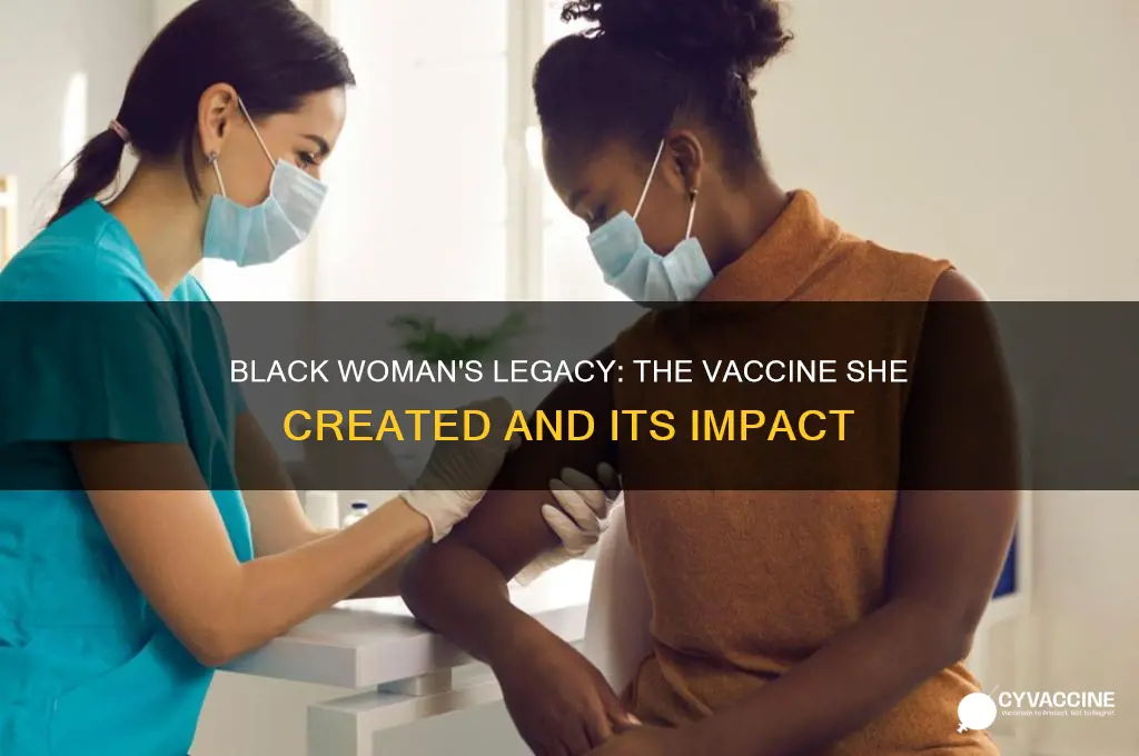 which vaccine was created by a black woman