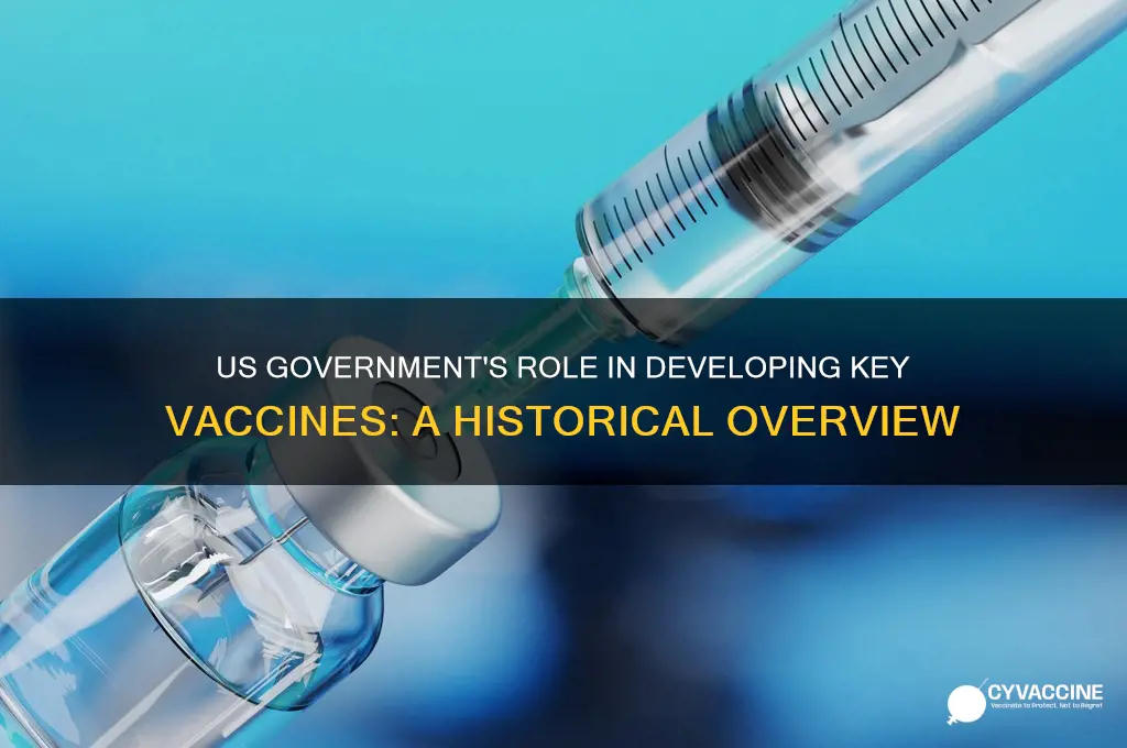 which vaccine was created by the us government
